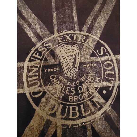 Guinness Extra Stout, Dublin Ireland, black T-Shirt XL/ 2X, original Guinness - Picture 1 of 12